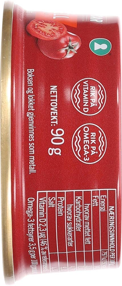 King Oscar Makrell i tomatsaus Grovrevet
