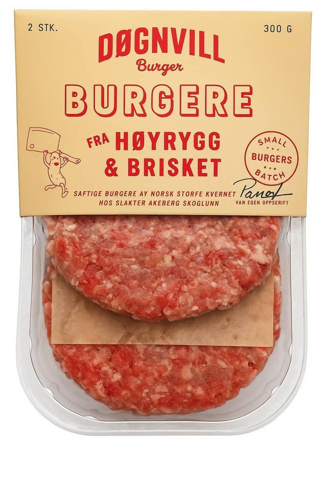 Døgnvill Burger 2pk