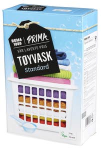 Prima Standardtøyvask Hvitt og farget