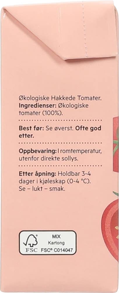 Helios Hakkede tomater Økologisk
