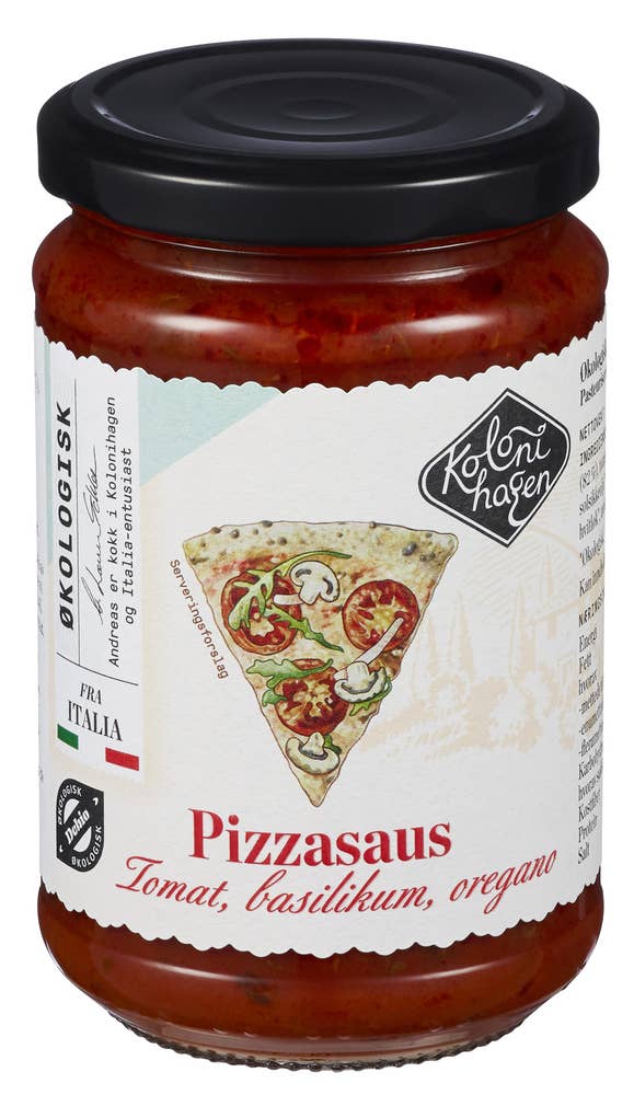 Kolonihagen Pizzasaus med Tomat, Basilikum og Oregano Økologisk
