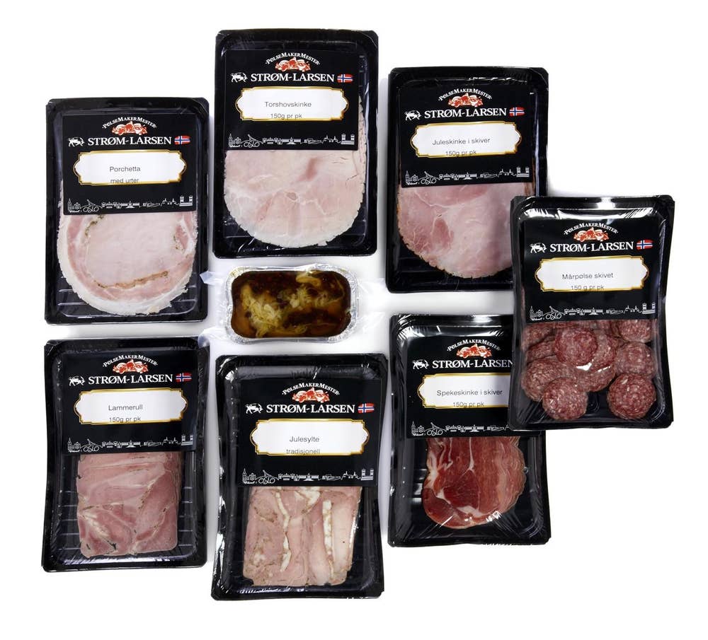 Juletine Med Assorterte Ferskvarer