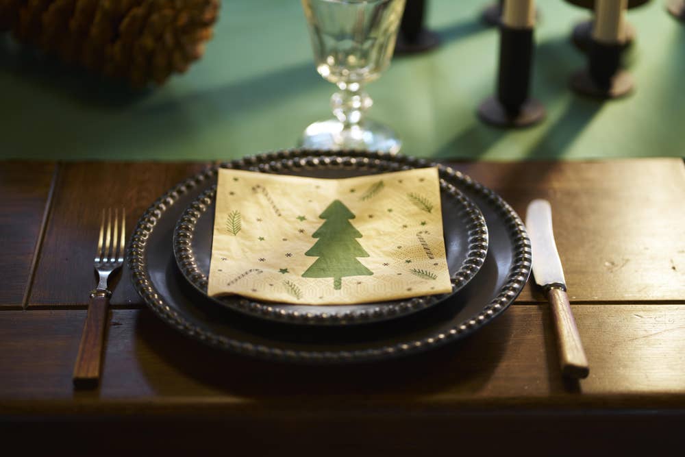 Juleserviett Natural Yuletide 33 x 33 cm