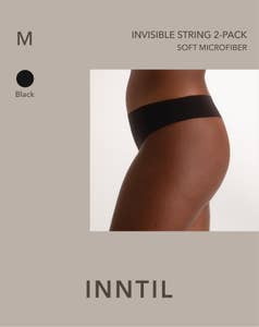 Inntil Sømløs string Sort, str. M