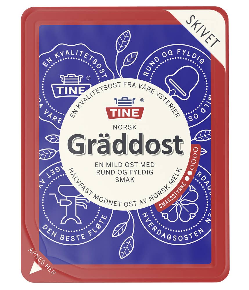 TINE Gräddost i skiver