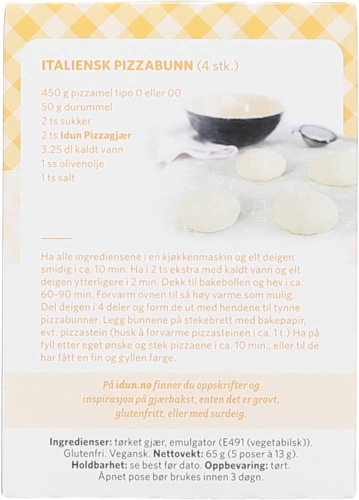 Idun Mh Pizzagjær 5 poser