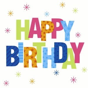 Duni Servietter Birthday Stars 3 lag, 33x33cm