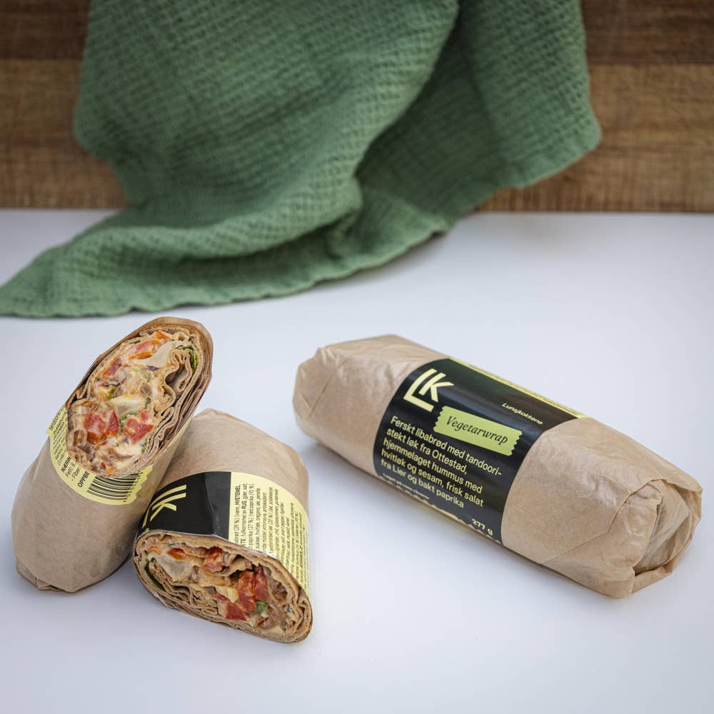 Kreativ Catering Wrap med hummus Vegansk