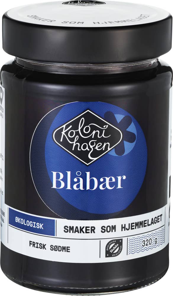 Kolonihagen Blåbærsyltetøy økologisk