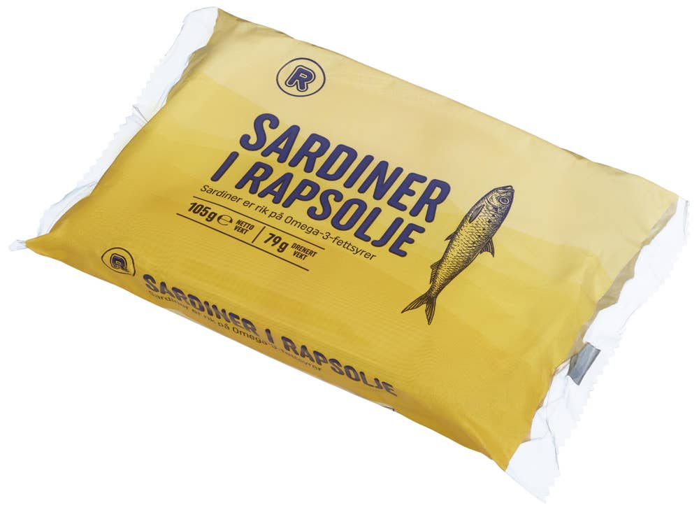 R Sardiner i olje