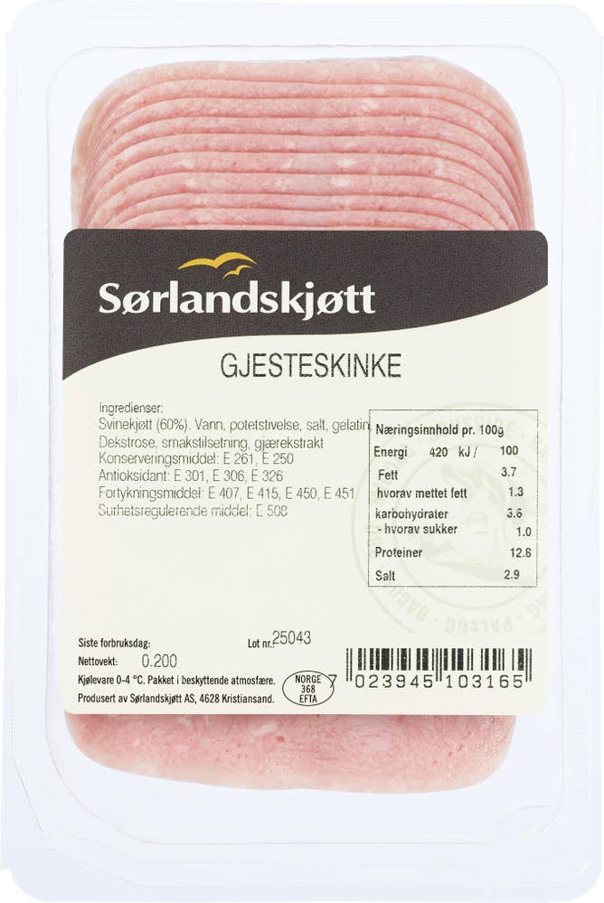 Sørlandskjøtt Gjesteskinke