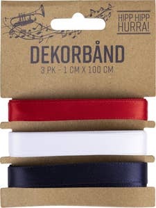 Nordic Season Products As Dekorbånd til 17. mai 1 x 100cm, 3 stykk