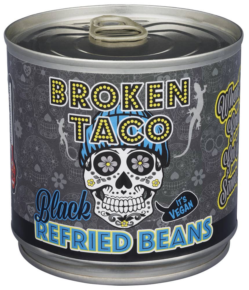Broken Taco Black Refried Beans
