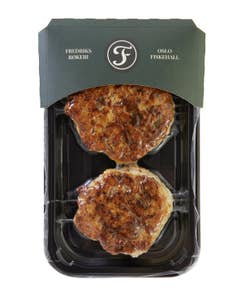 Fredriks Røkeri Seikarbonader med bakt løk 2x125gr