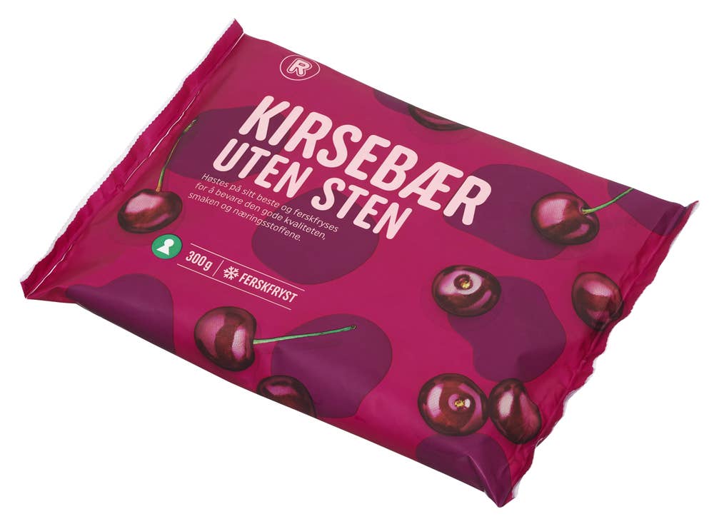 Kirsebær uten sten Ferskfryste, 300 g