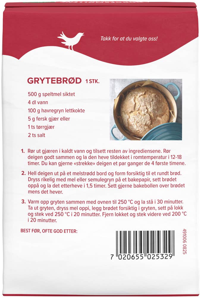 Møllerens Siktet speltmel
