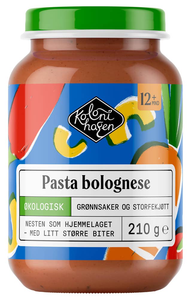 Kolonihagen Pasta bolognese Fra 12 mnd