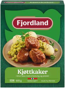 Fjordland Kjøttkaker Med ertestuing og poteter