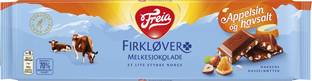 FREIA Firkløver Appelsin, nøtter og havsalt