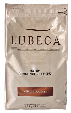 Lubeca Coverture Timmendorf Melkesjokolade 42 %, pose