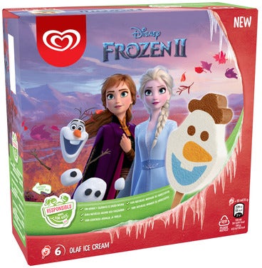 Langnese Disney Olaf Ispinne 6 stk