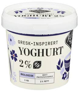 Kolonihagen Gresk-inspirert yoghurt naturell Økologisk, 2% fett