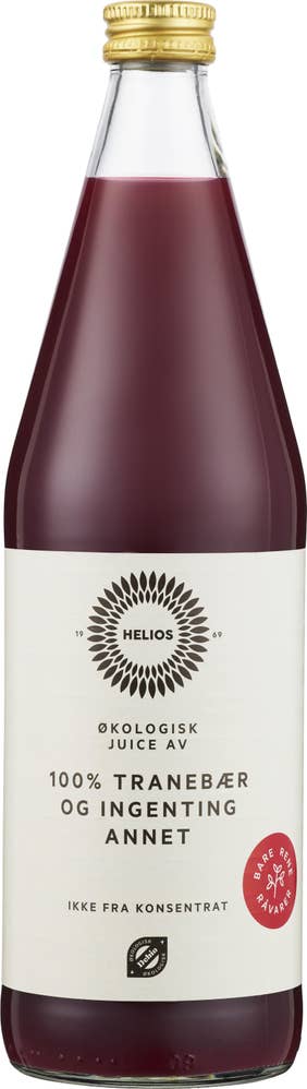 Helios Økologisk tranebærjuice