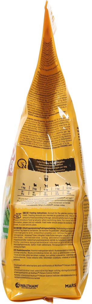Pedigree Tørrfôr til voksne hunder < 10 kg Med kylling og grønnsaker