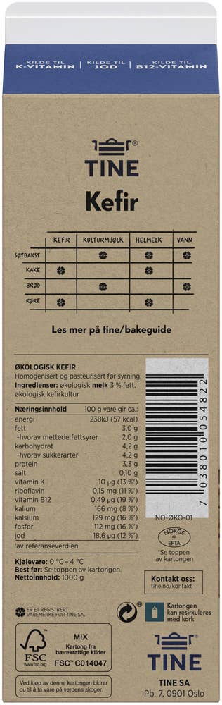 Tine Kefir Økologisk