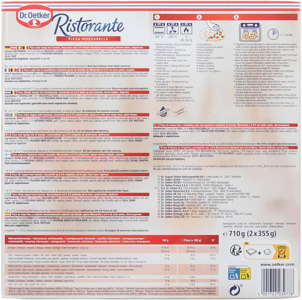 Dr. Oetker Ristorante Mozzarella 2pk