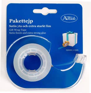 Actual Pakketeip med holder 19 mm x 15 m