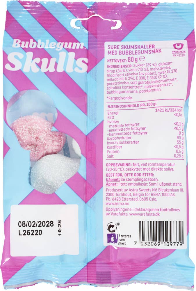 Bubblegum skulls 80 g