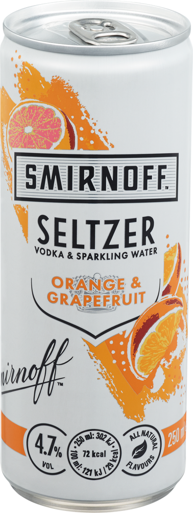 Smirnoff Seltzer Orange & Grapefruit