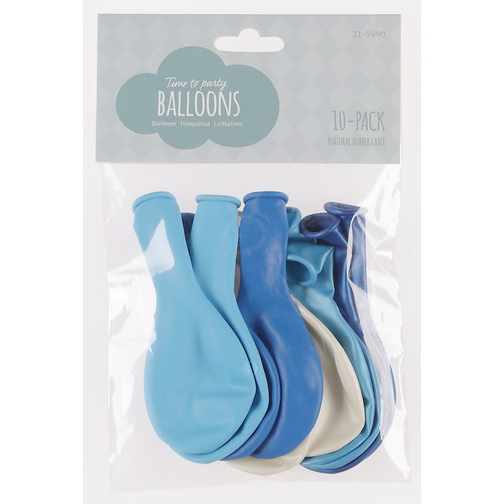 Clas Ohlson Ballonger, blå 10stk