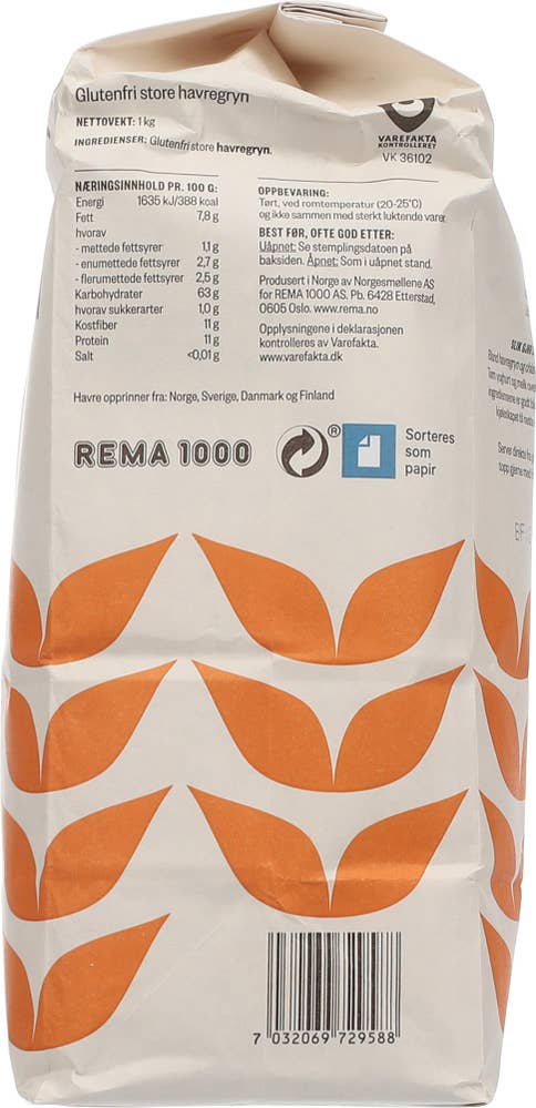 R Goodly Glutenfri Havregryn store