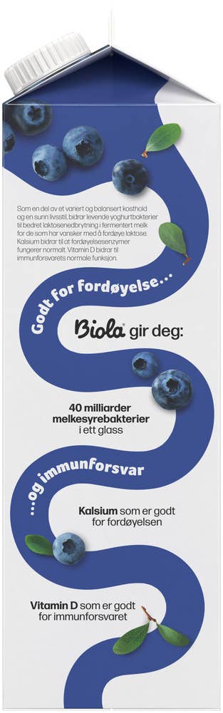 TINE Biola® yoghurtdrikk blåbær