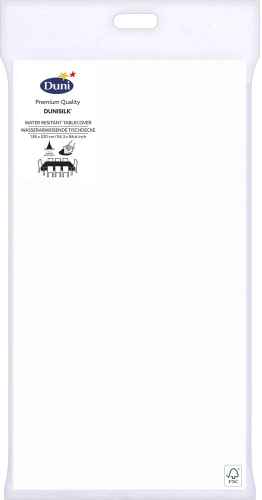 Duni Duk White 138x220 cm