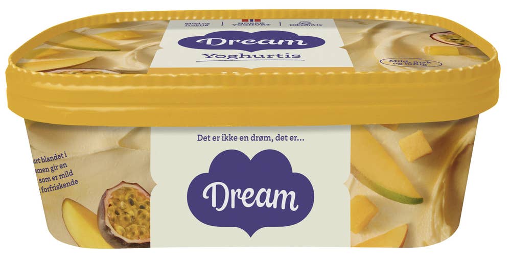 Dream Yoghurtis mango & pasjonsfrukt