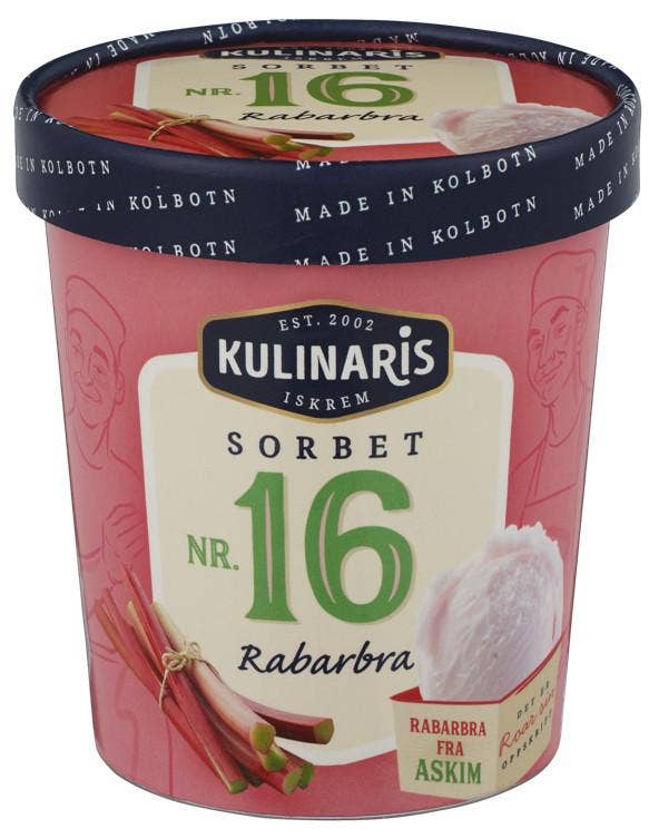 Kulinaris Sorbet av Rabarbra
