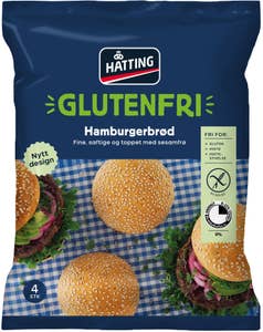 Hatting Glutenfrie hamburgerbrød 4stk