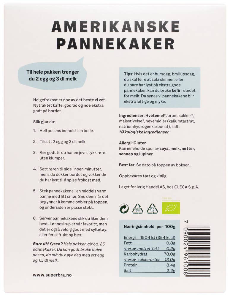Superbra Amerikanske pannekaker