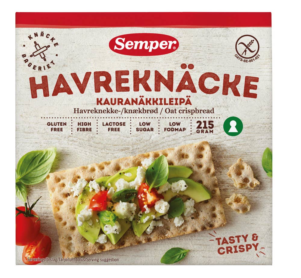Semper Havreknekkebrød Glutenfri