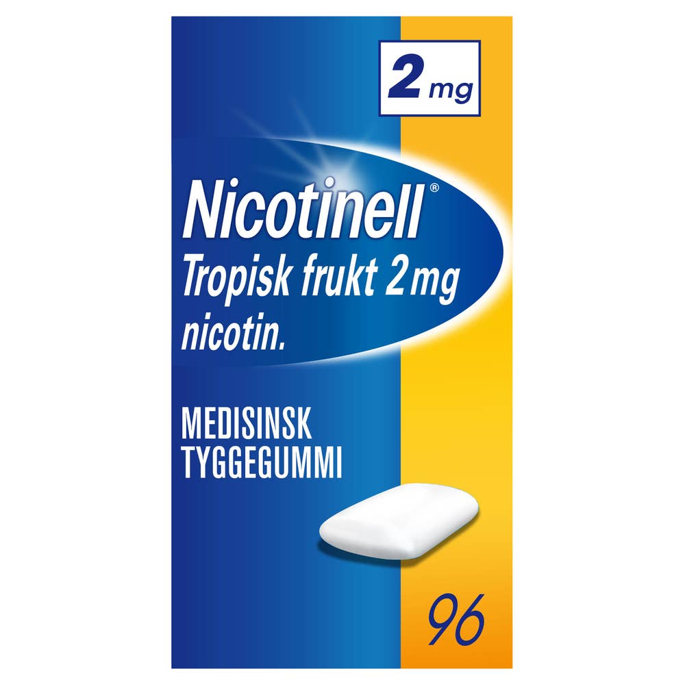 Nicotinell Tropisk frukt 2 mg nikotin Tyggegummi