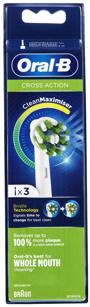 Oral-b Tannbørstehoder Refill Cross Action