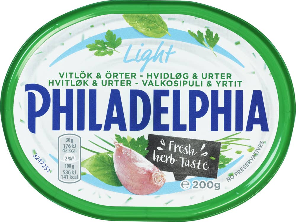Philadelphia Hvitløk og urter