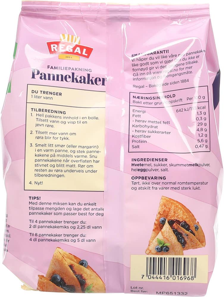 REGAL Pannekaker familiepakning