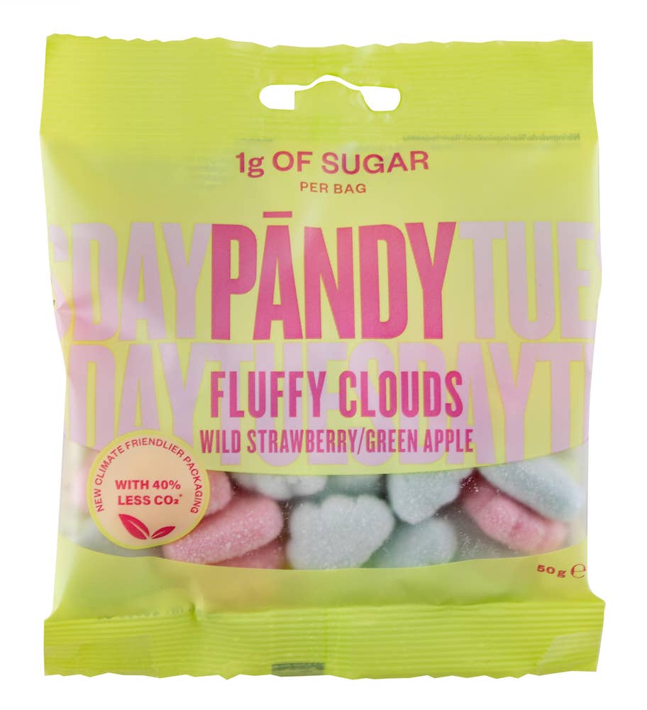 Pändy Fluffy Clouds Wild Straberry / Green Apple
