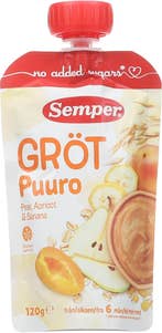 Semper Grøt med pære og aprikos Fra 6 mnd
