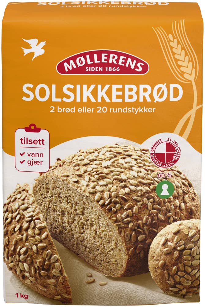 Norgesmøllene Solsikkebrød