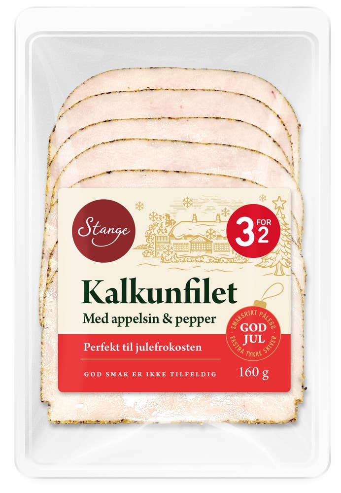 Stange Kalkunfilet Jul Med appelsin og pepper
